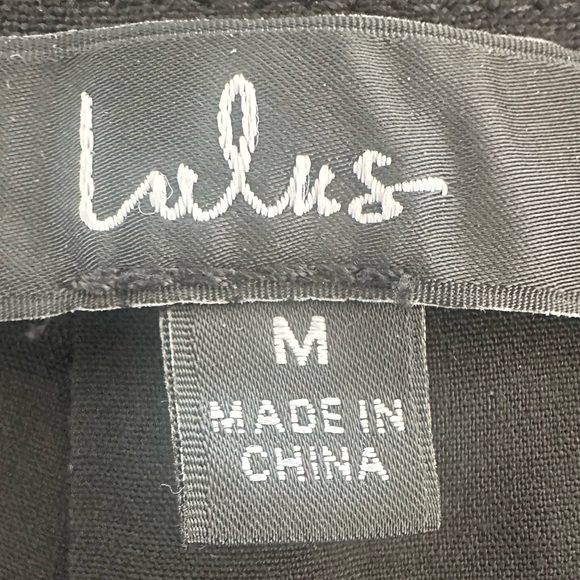 LULUS Women's Jet Stream Black High-Waisted Wide-Leg Pants - Medium - Picture 8 of 8